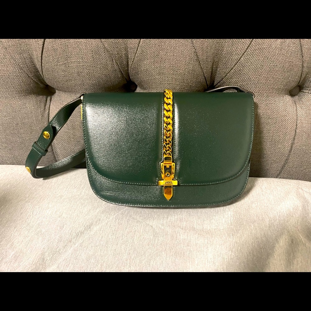 Gucci Sylvie 1969 shoulder bag vintage green